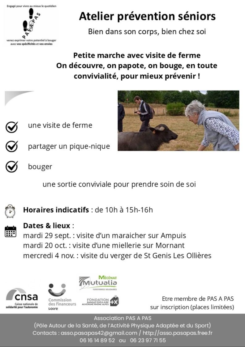 Nouveauté ! Petites marches avec viste de ferme