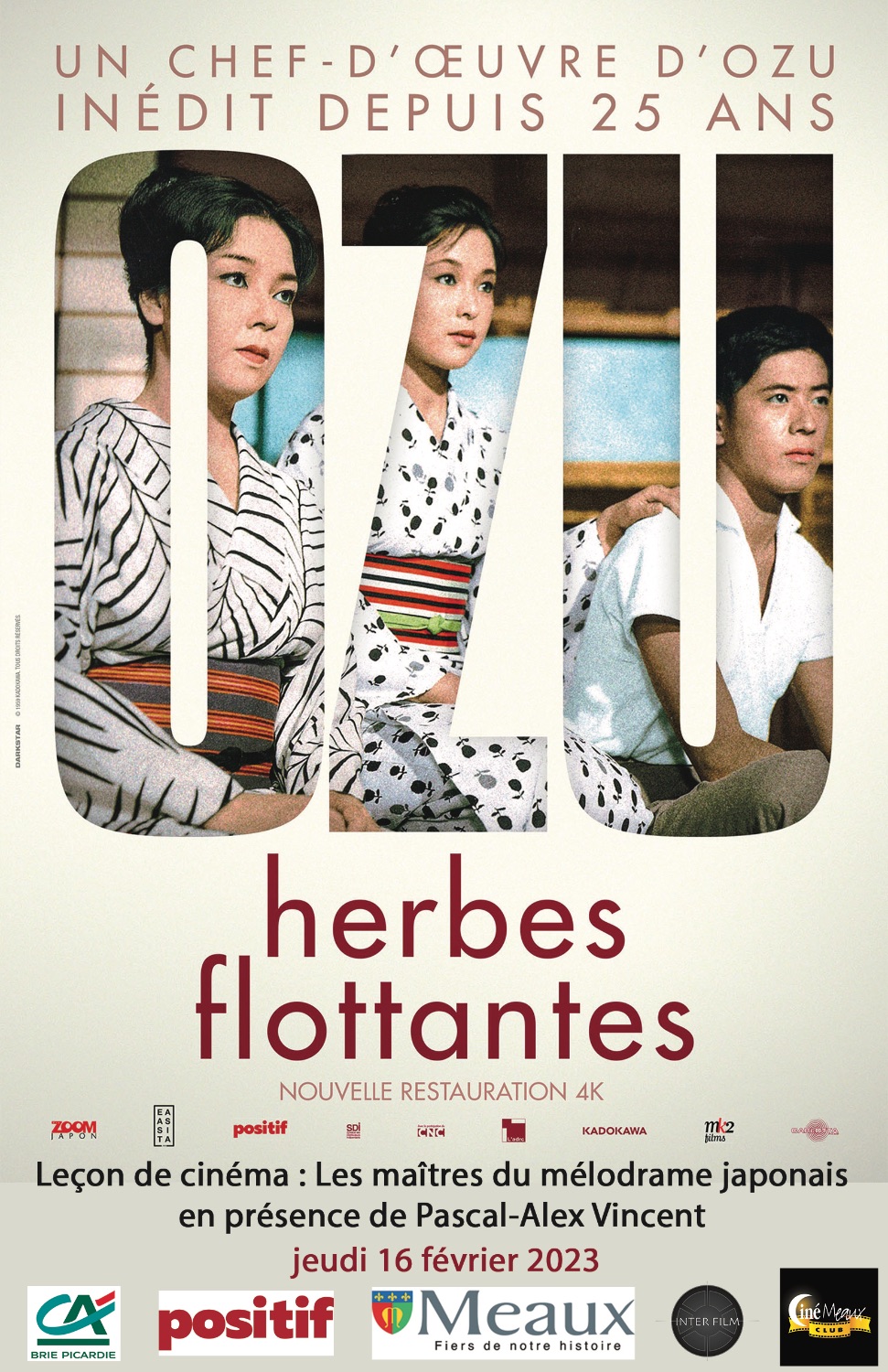 LEÇON DE CINEMA Les maîtres du mélodrame japonais + HERBES FLOTTANTES