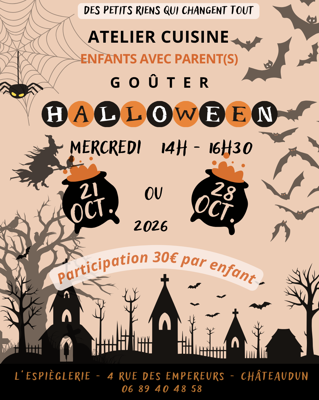 Atelier Cuisine Goûter Enfants Halloween