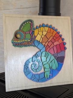 tableau caméléon olywood création