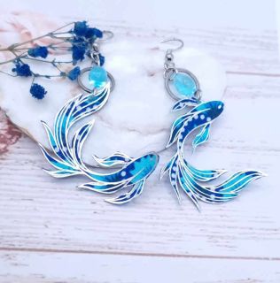 boucles d'oreilles carpes bemalix