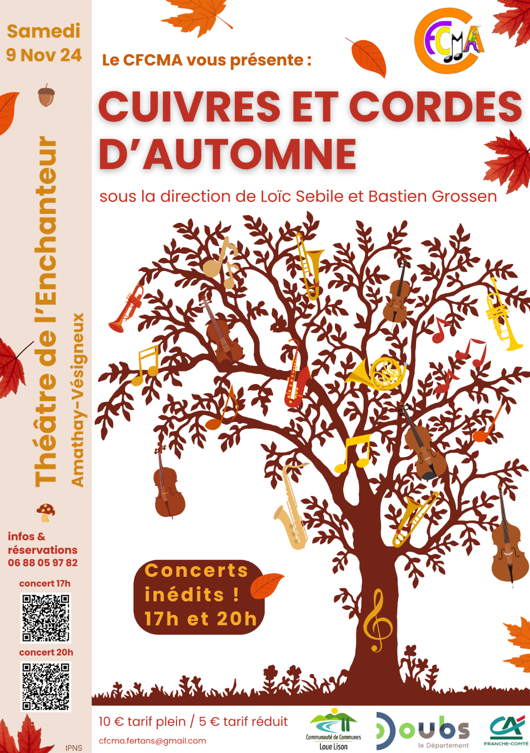 Cuivres et cordes d'automne - 20 h