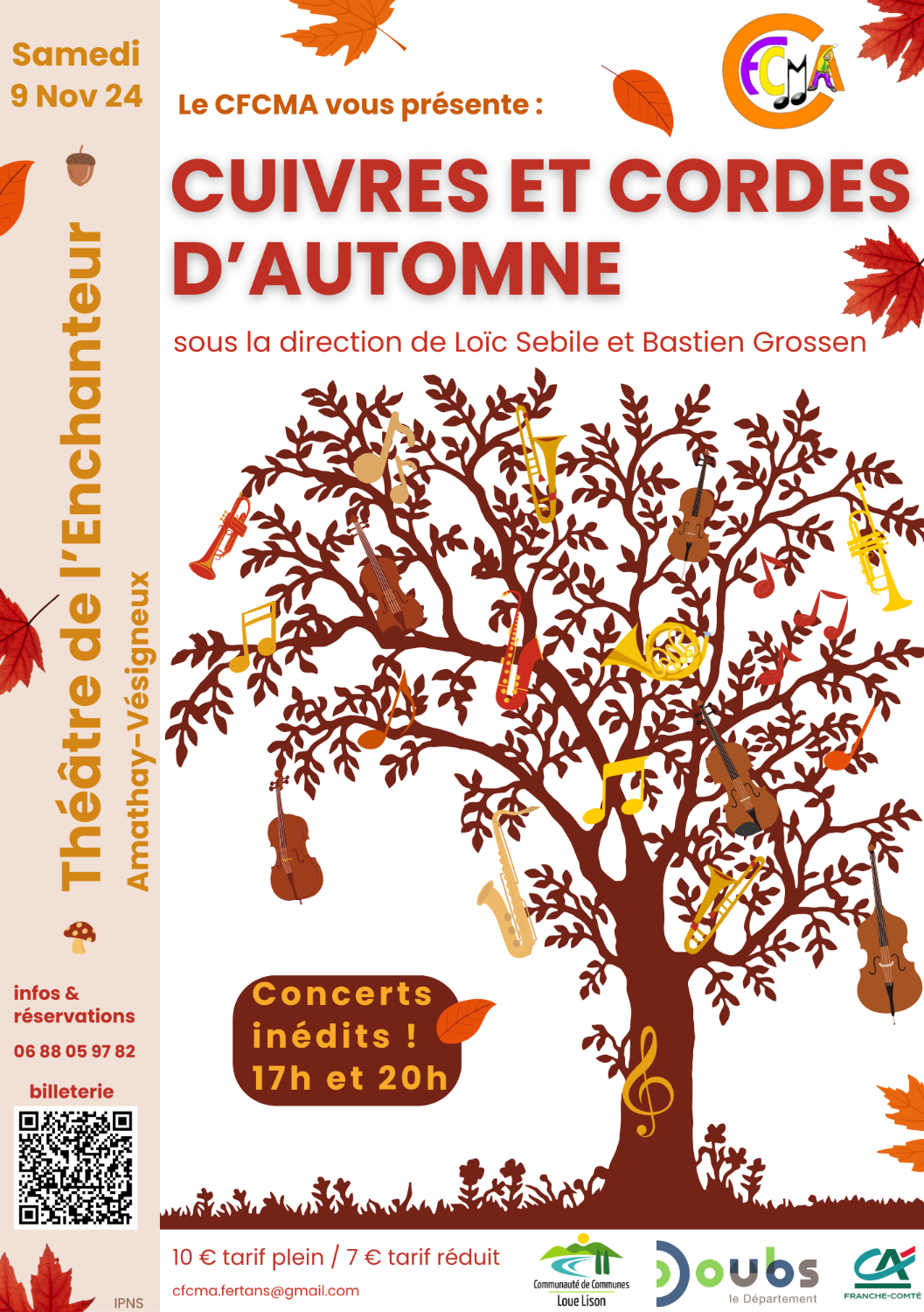 Cuivres et cordes d'automne - 17 h