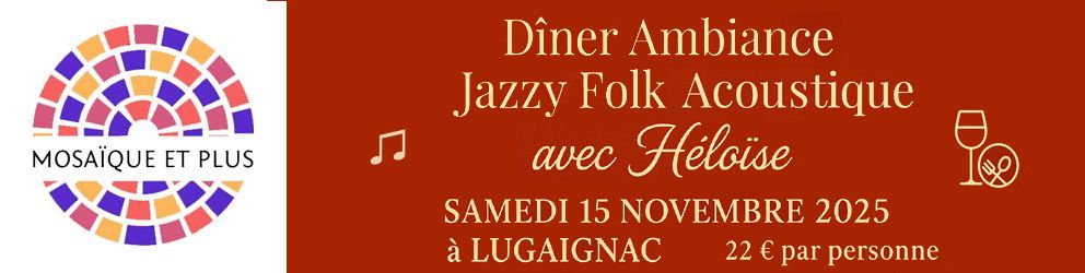 Diner Ambiance Jazzy Folk Acoustique avec Héloise