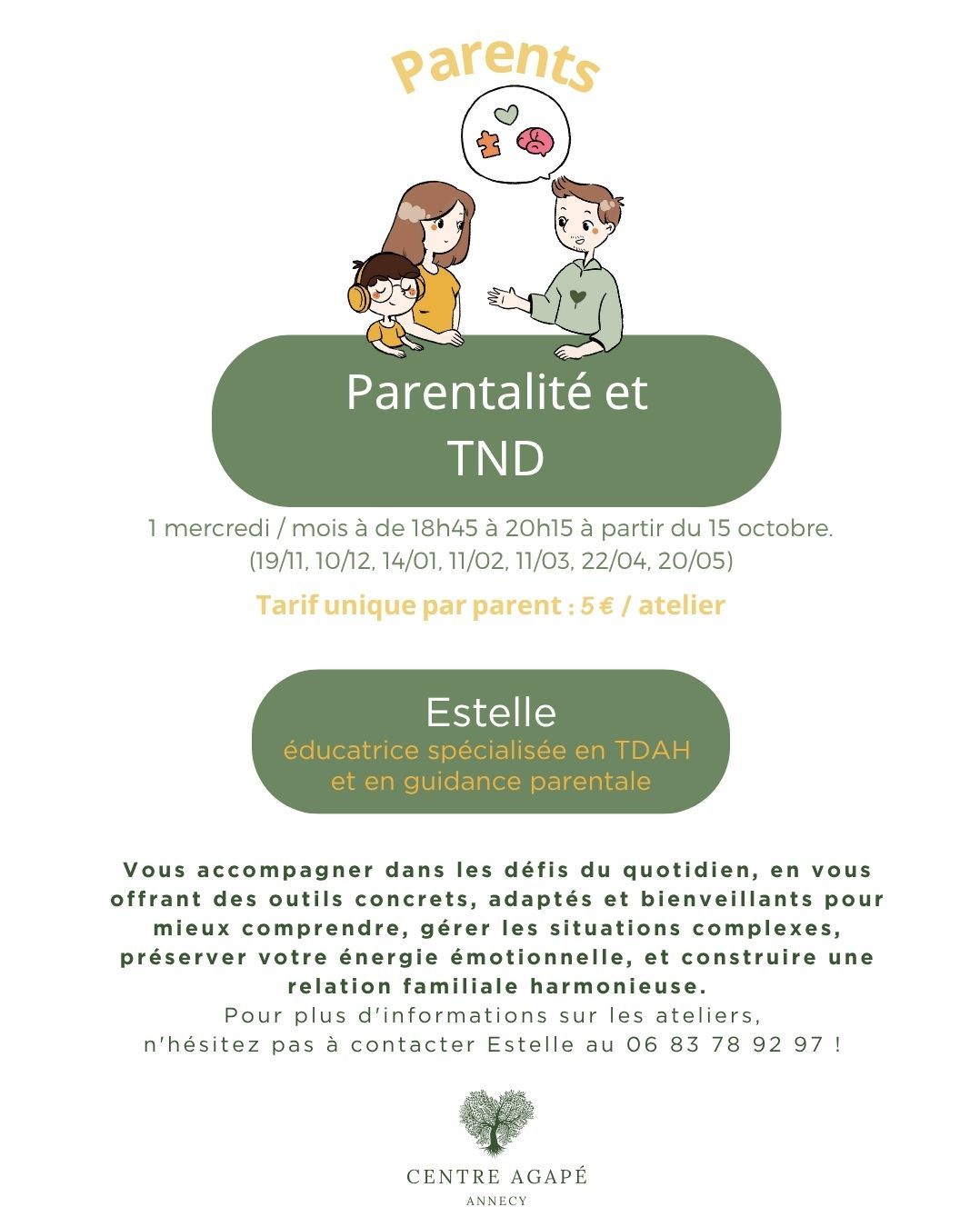 Ateliers Parentalité et TND 2025-2026