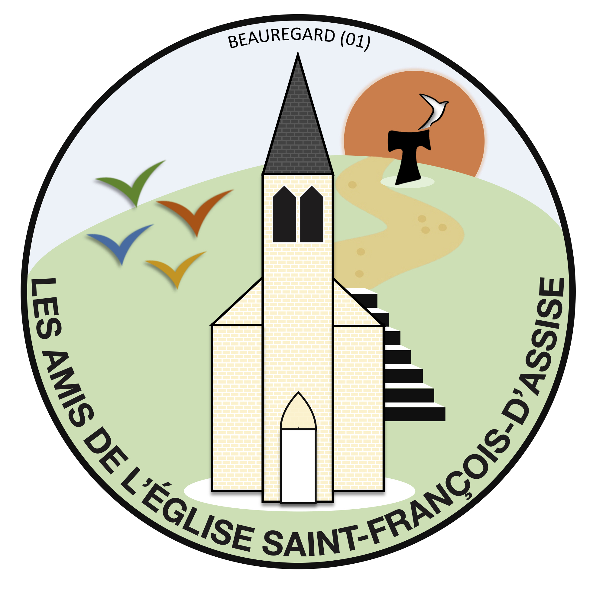 Logo Les Amis de l'Eglise Saint François d'Assise Beauregard