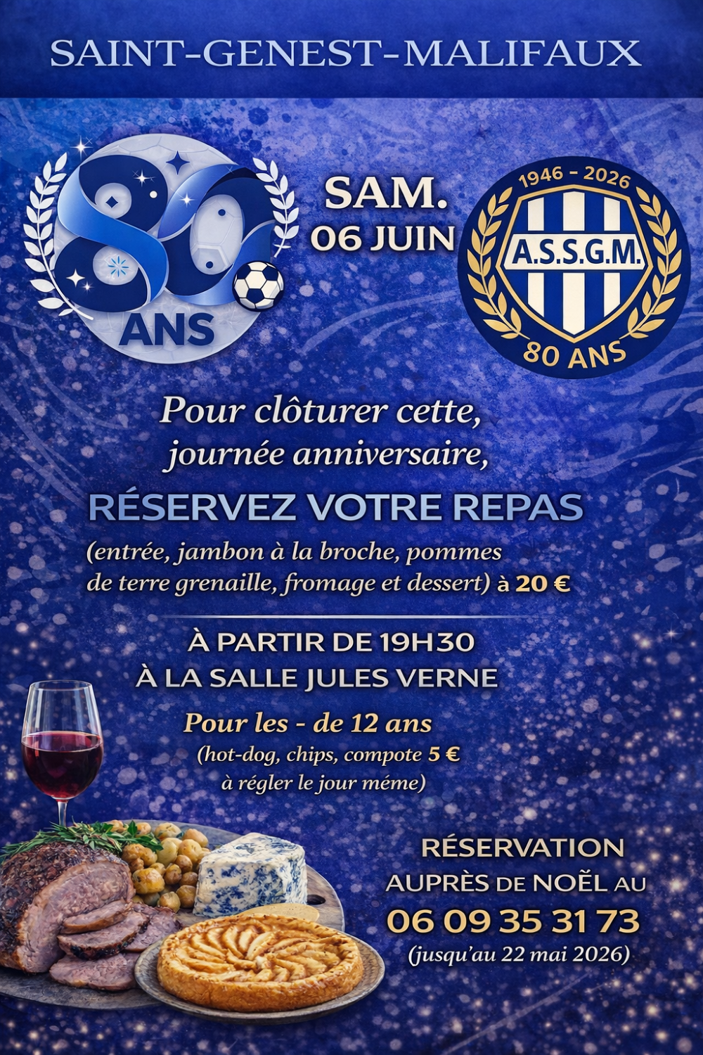 Repas Anniversaire 80 ans ASSGM