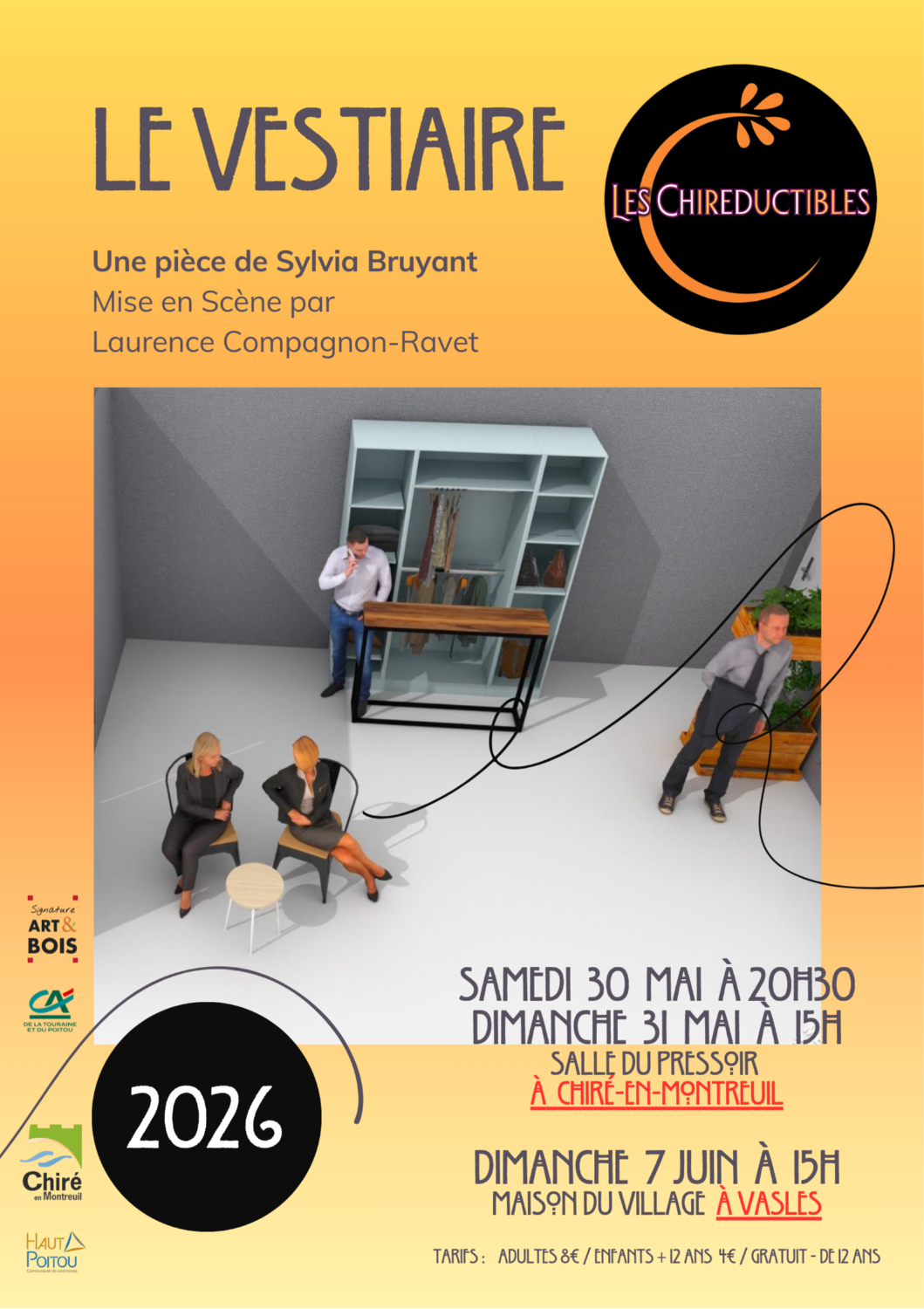 « Le vestiaire » représentation du samedi 30/05/2026