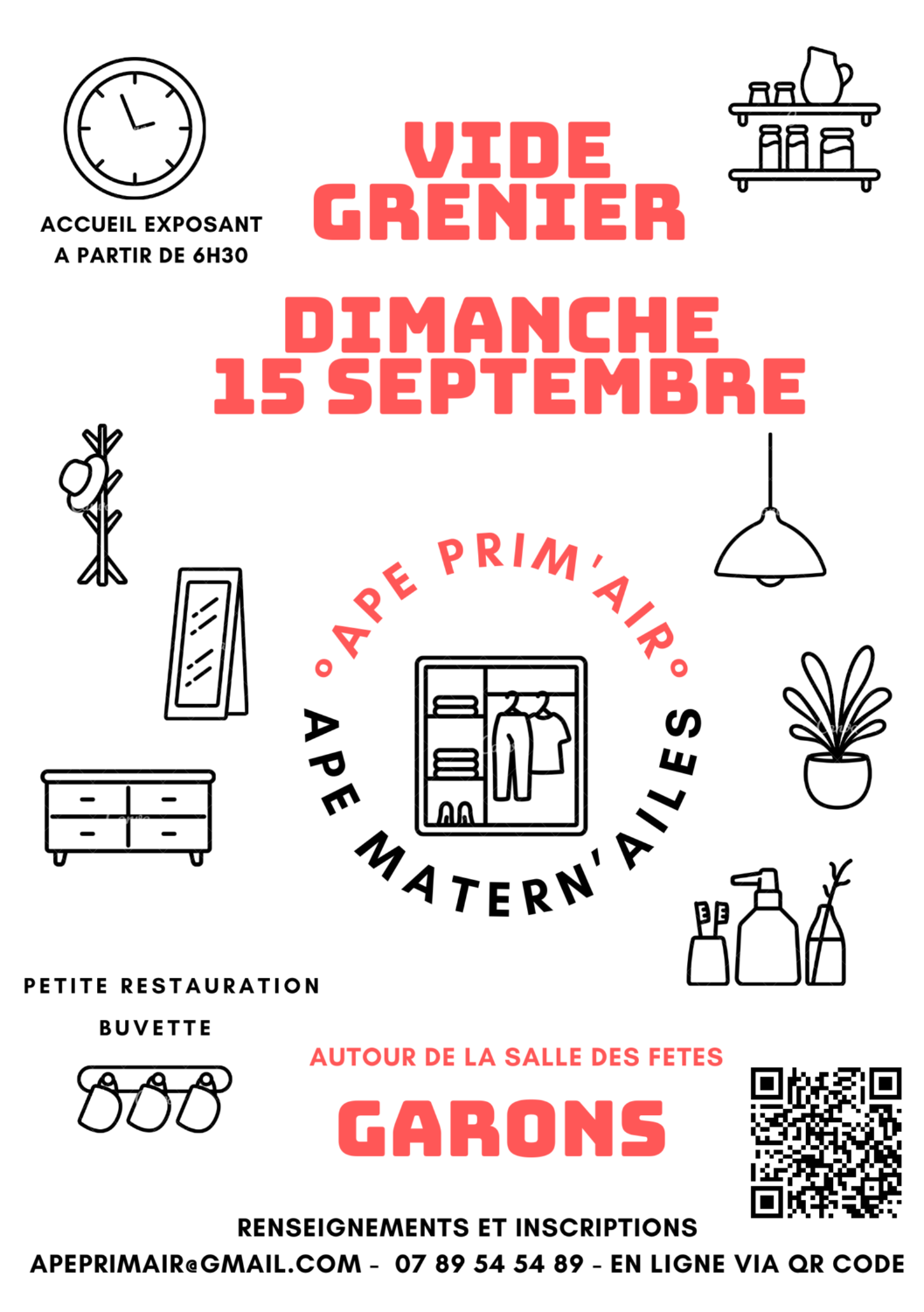 Vide Grenier - Dimance 15 septembre 2024