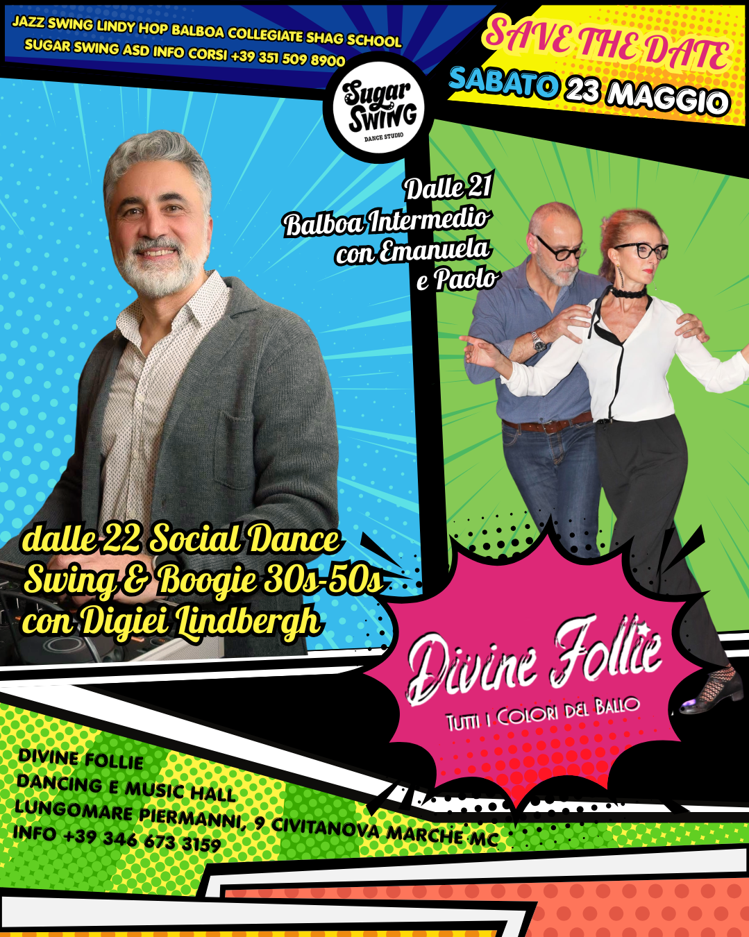 DIVINE FOLLIE Workshop + Social Dance a Civitanova Marche