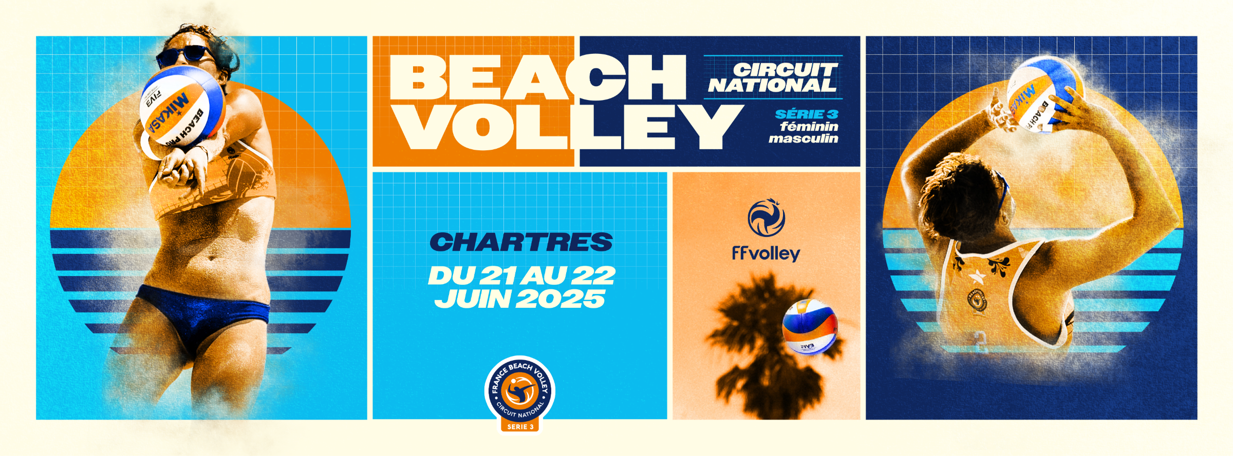 Tournoi National de Beach Volley - Série 3 à Chartres !