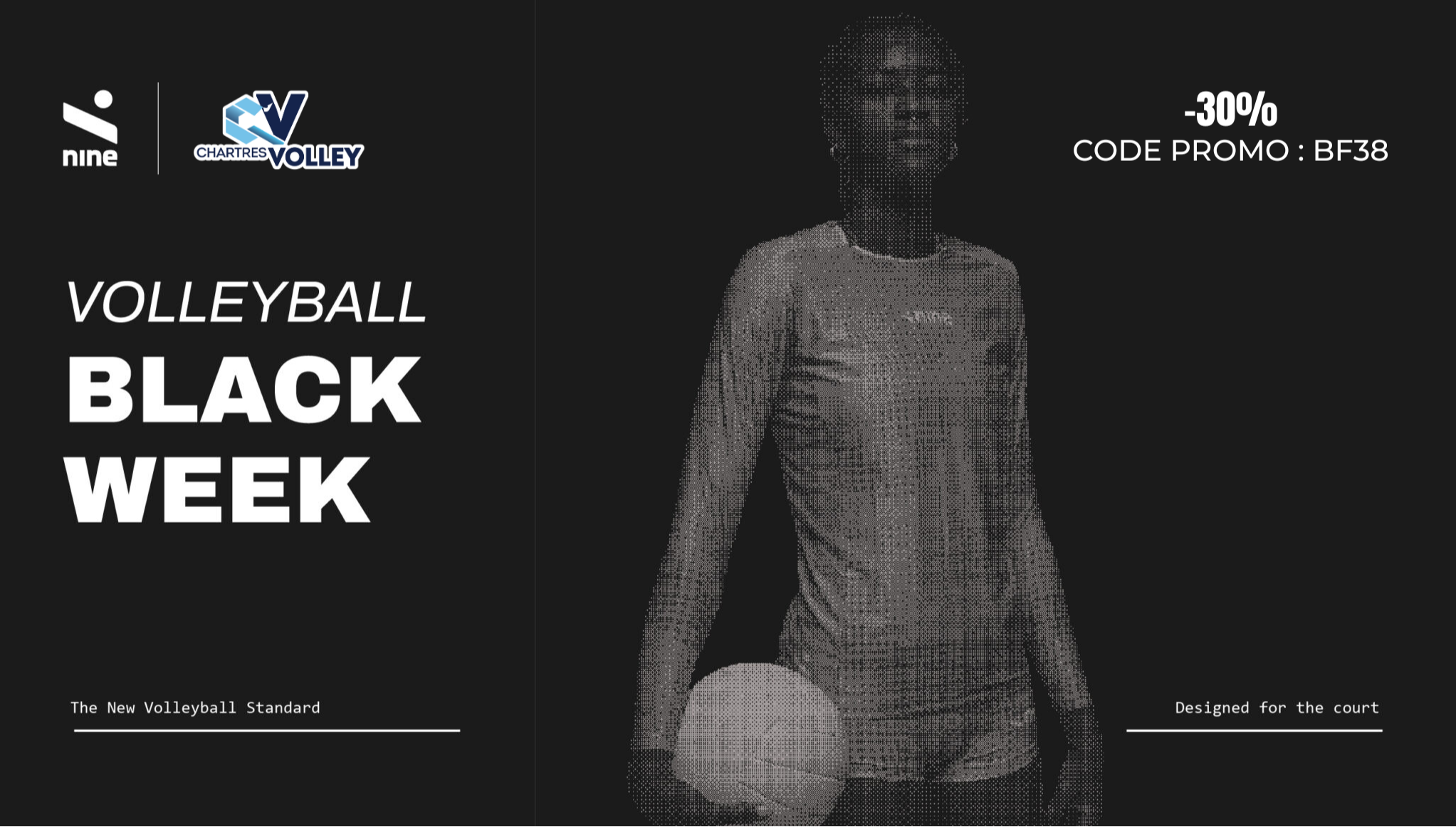 Black Friday : -30% sur toute la boutique du C’Chartres Volley !