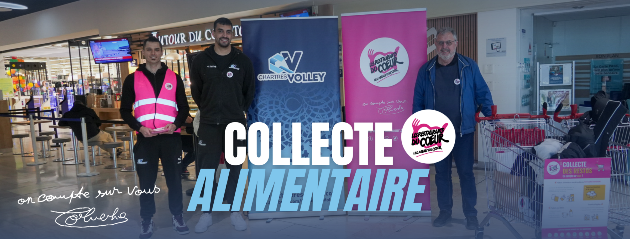 Collecte alimentaire au profit des Restos du Coeur
