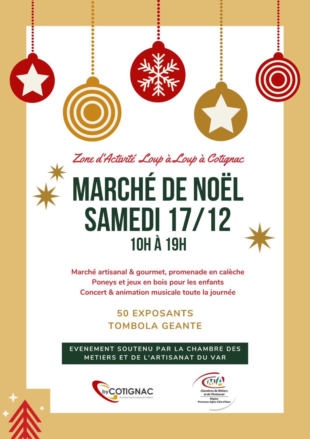 Marché de NOEL de la Zone d'Activité