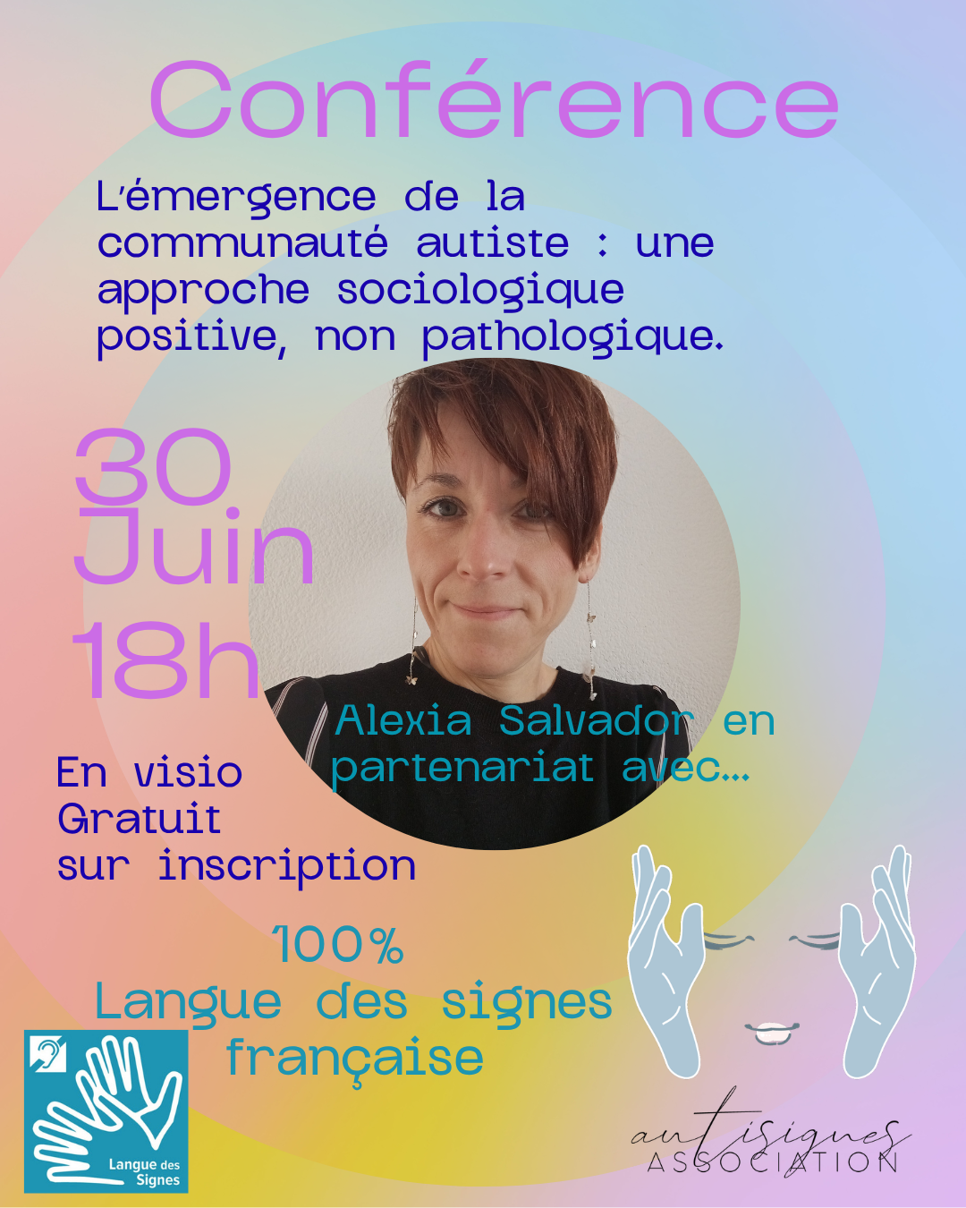 LSF - Conférence : L'émergence de la communauté autiste par Alexia Salvador