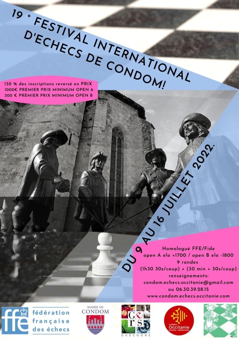19° Festival International d'Echecs de Condom