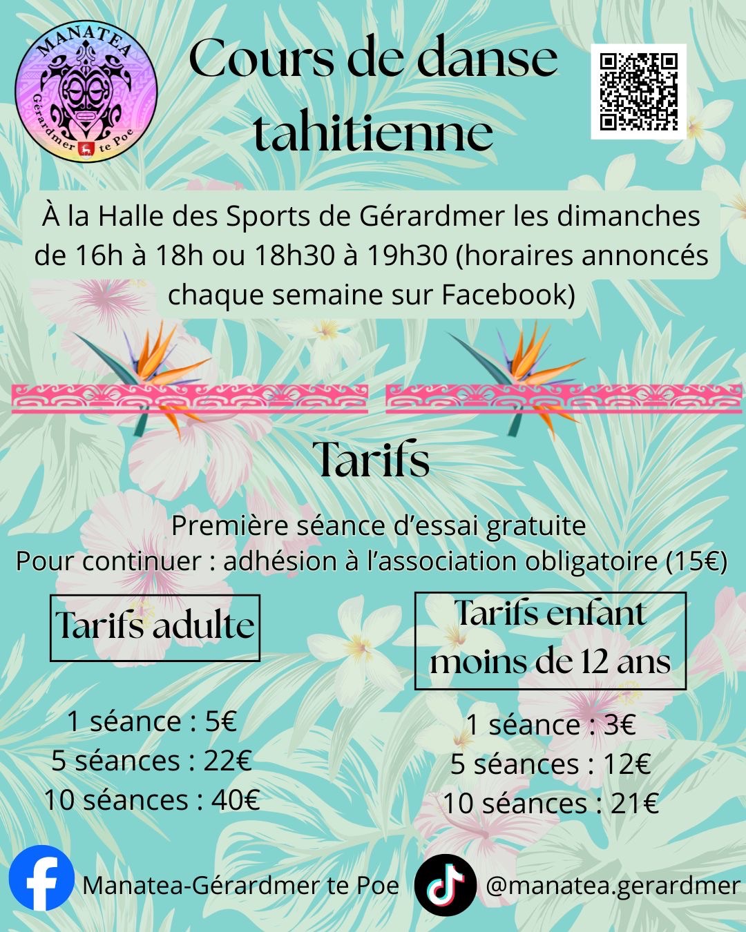 Cours de danse tahitienne