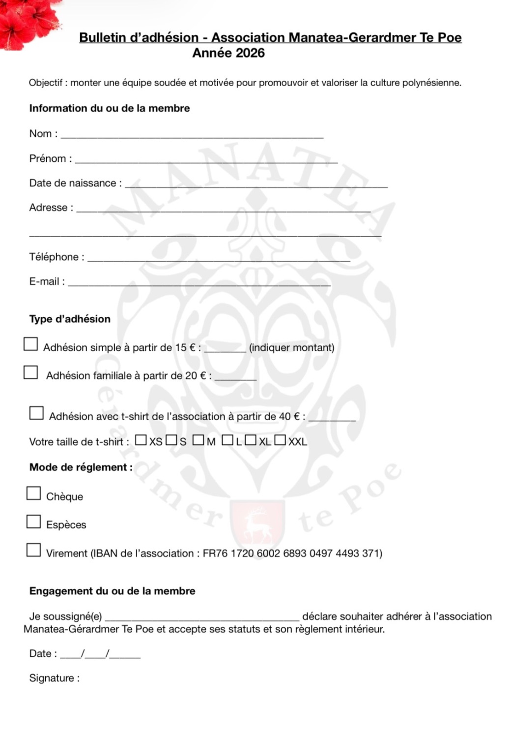 Adhésion 2026