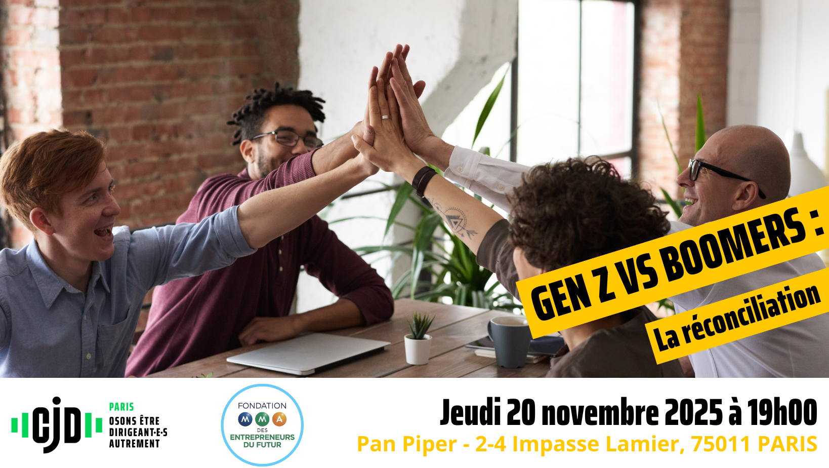 Plénière Gen Z VS Boomers : La réconciliation