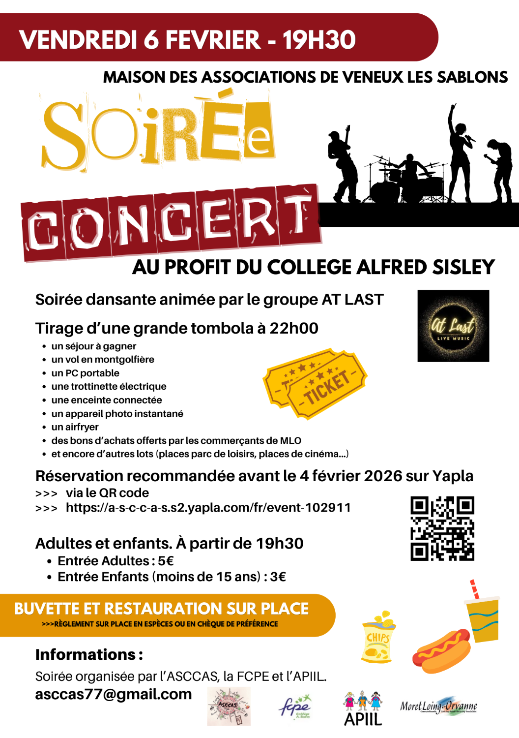 Soirée Concert Tombola