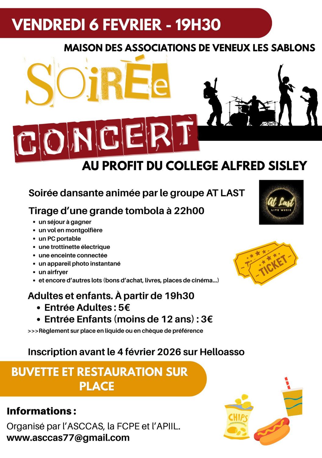 Soirée Concert Tombola