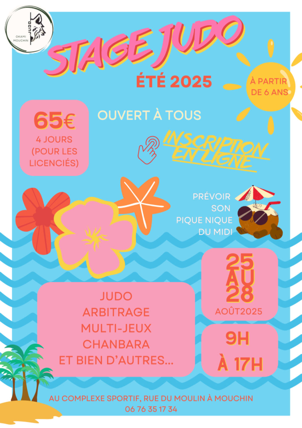 Stage Judo vacances Août 2025