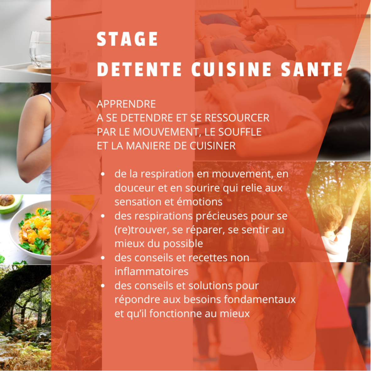 Stage pour tous : DETENTE CUISINE SANTE