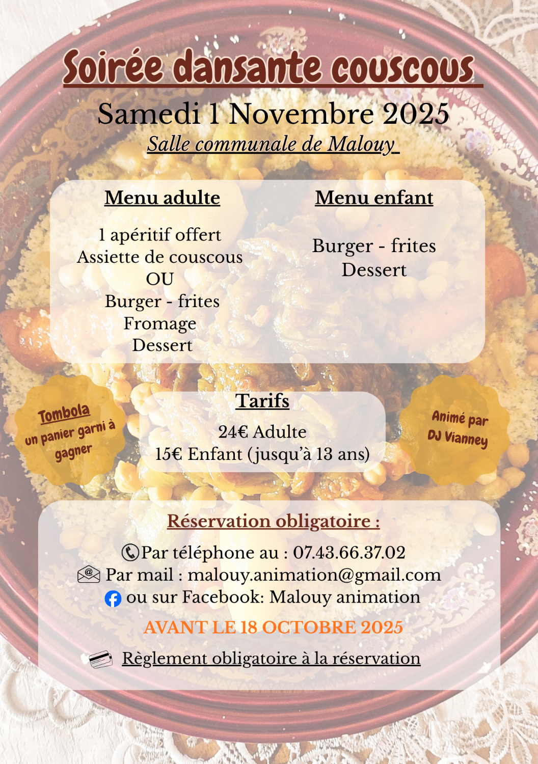 Soirée Dansante Couscous