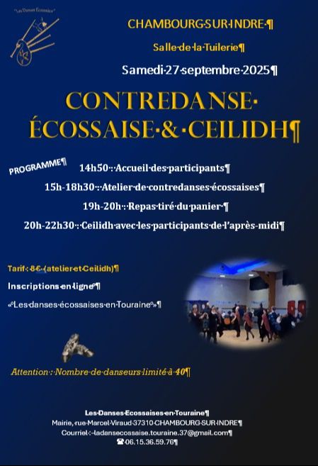 Stage et Ceilidh de Contredanse Ecossaise