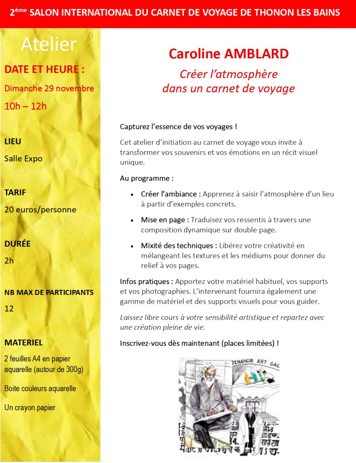 Créer l'atmosphère dans un carnet de voyage