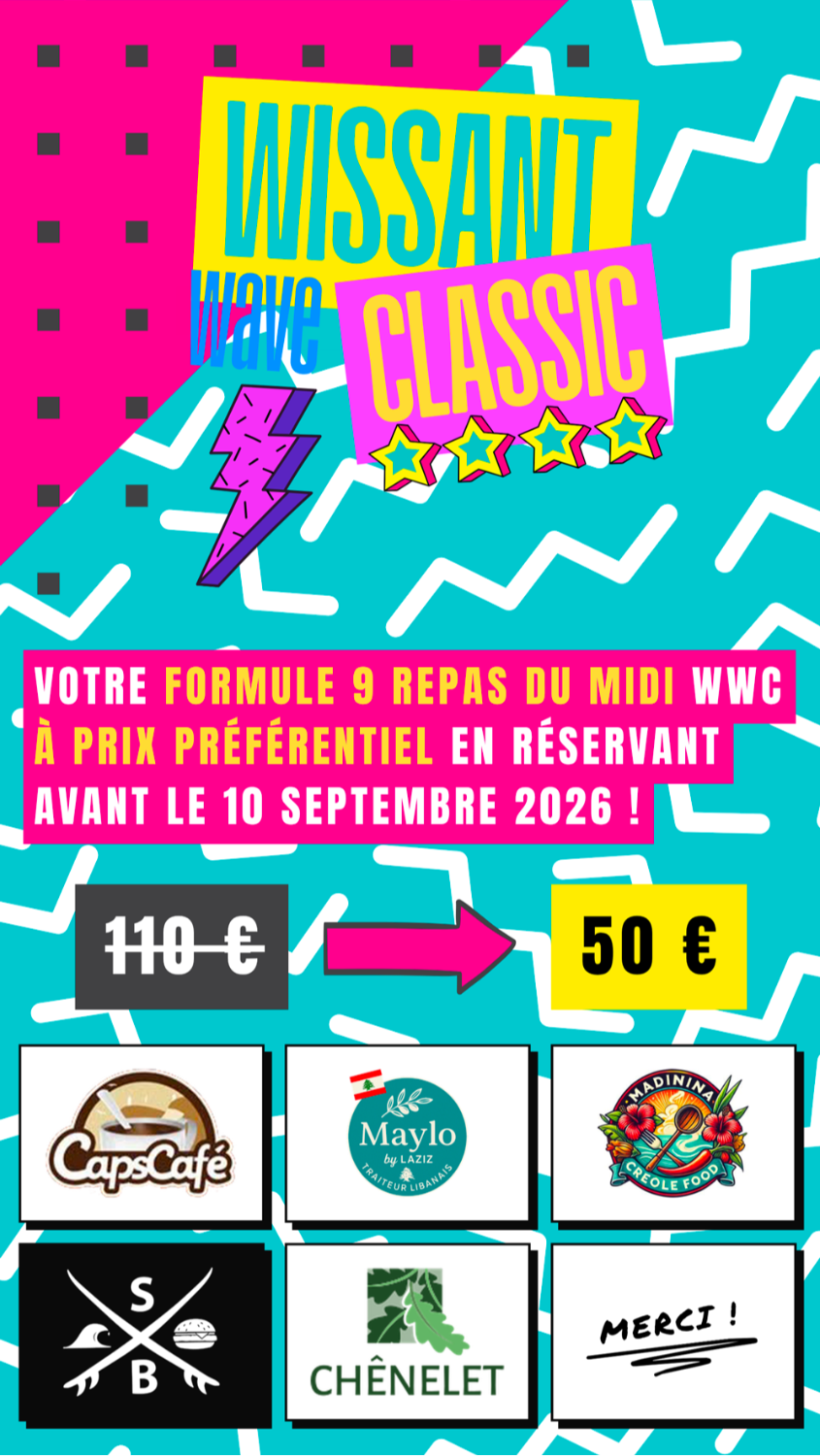 WISSANT WAVE CLASSIC 2026 – MEAL PACKAGE ️