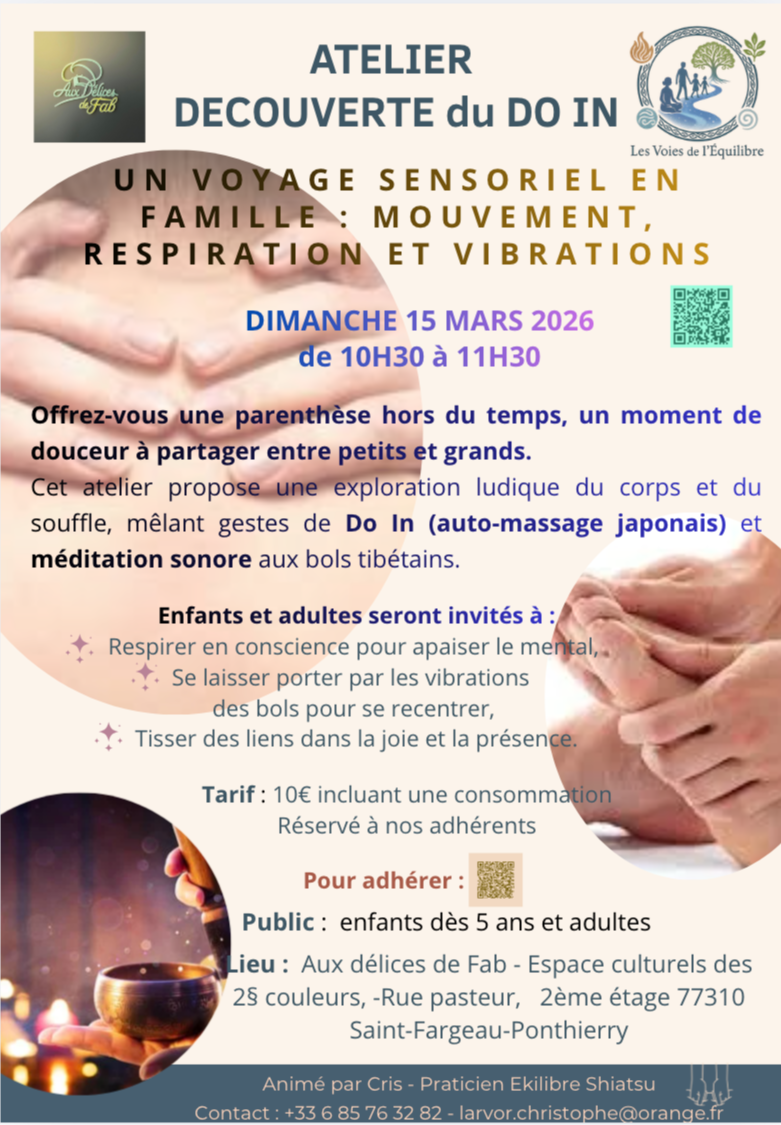 UN VOYAGE SENSORIEL EN FAMILLE : MOUVEMENT, RESPIRATION ET VIBRATIONS