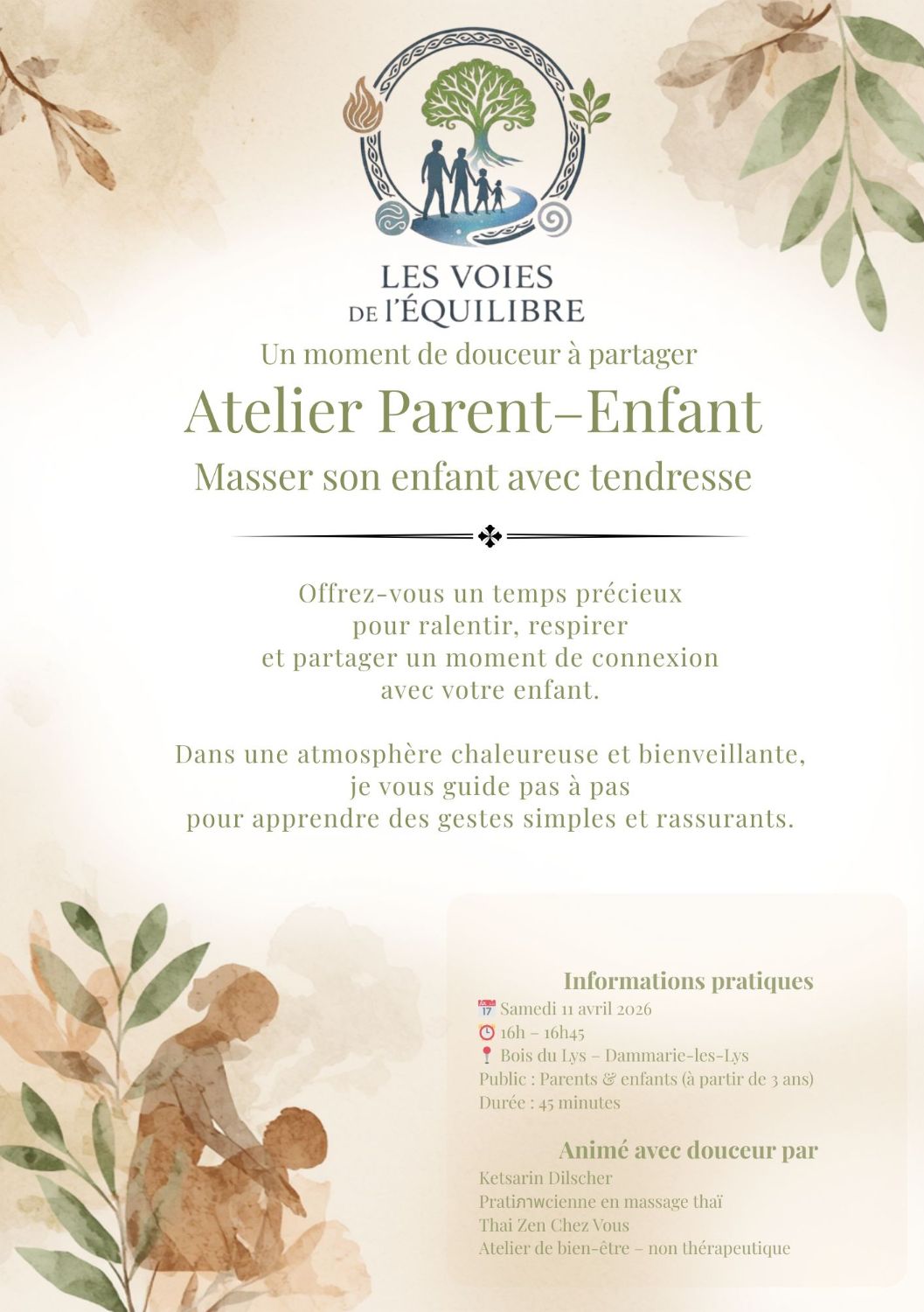 Atelier Apprendre à masser son enfant