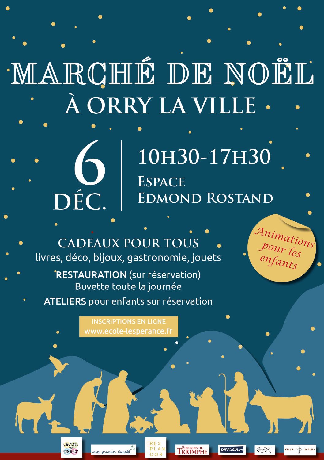 Réservez vos repas et ateliers