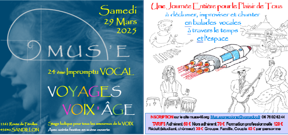 24ème IMPROMPTU VOCAL : Voyages, Voix'âge