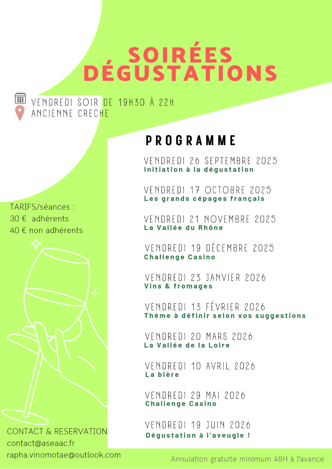 Session œnologie du 19 décembre 2025