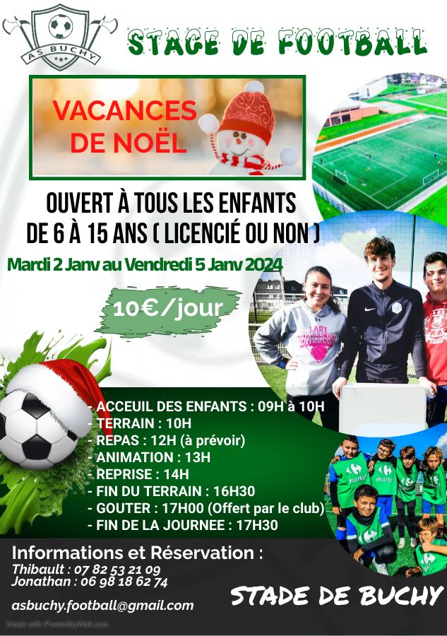 STAGE DE FOOTBALL - AS BUCHY