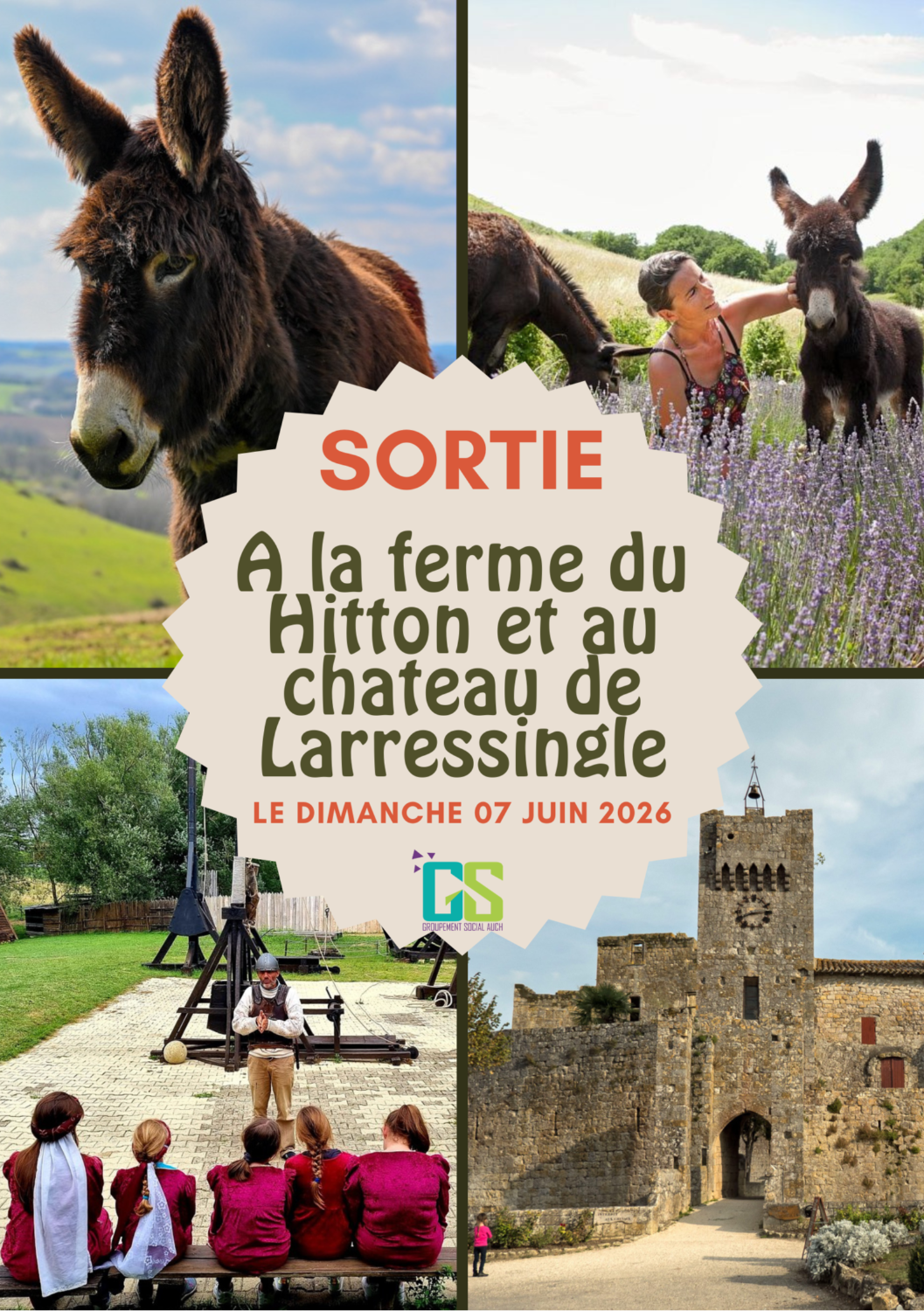 Sortie à la ferme du Hitton et au chateau de Larressingle 2026
