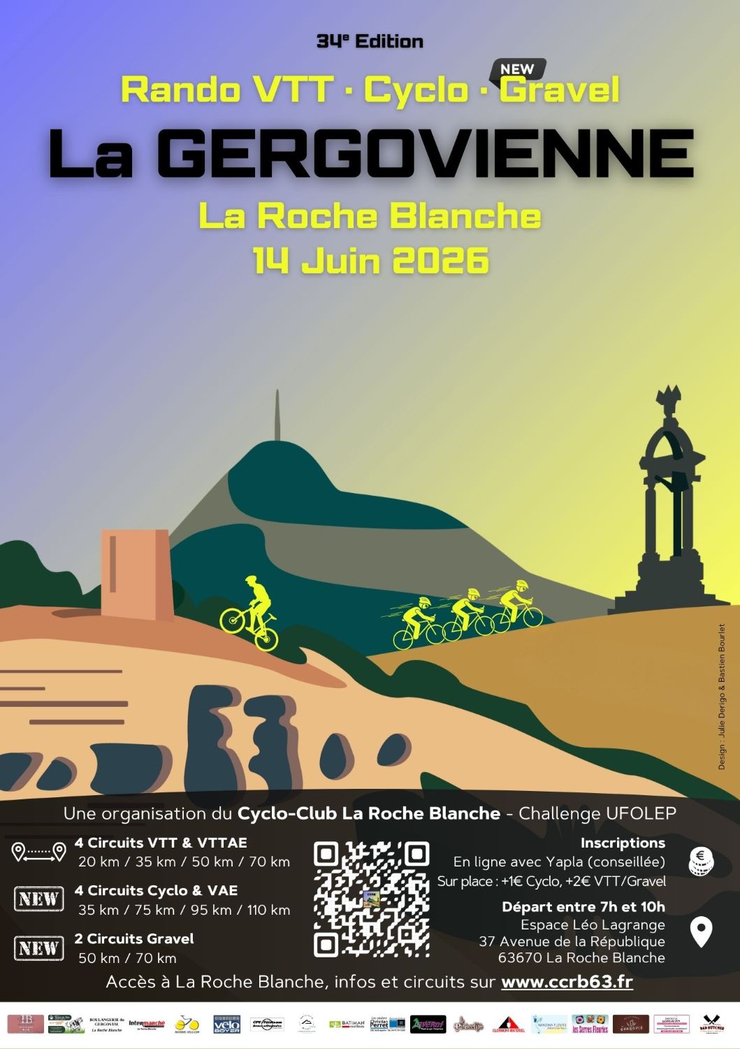 La GERGOVIENNE - Rando VTT, Cyclo & Gravel - 34e Edition
