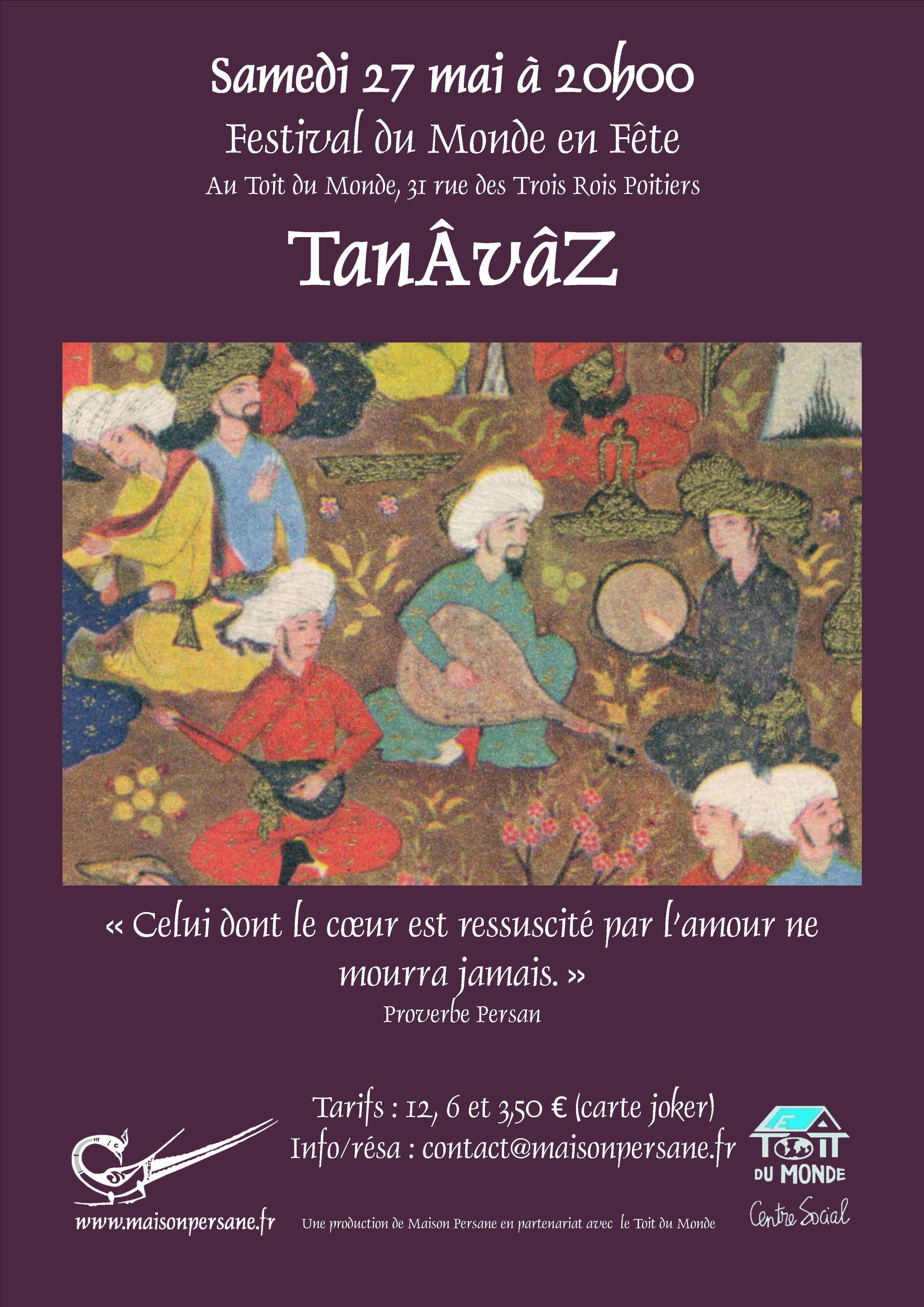 Concert TanÂvâz (musique modale persane)