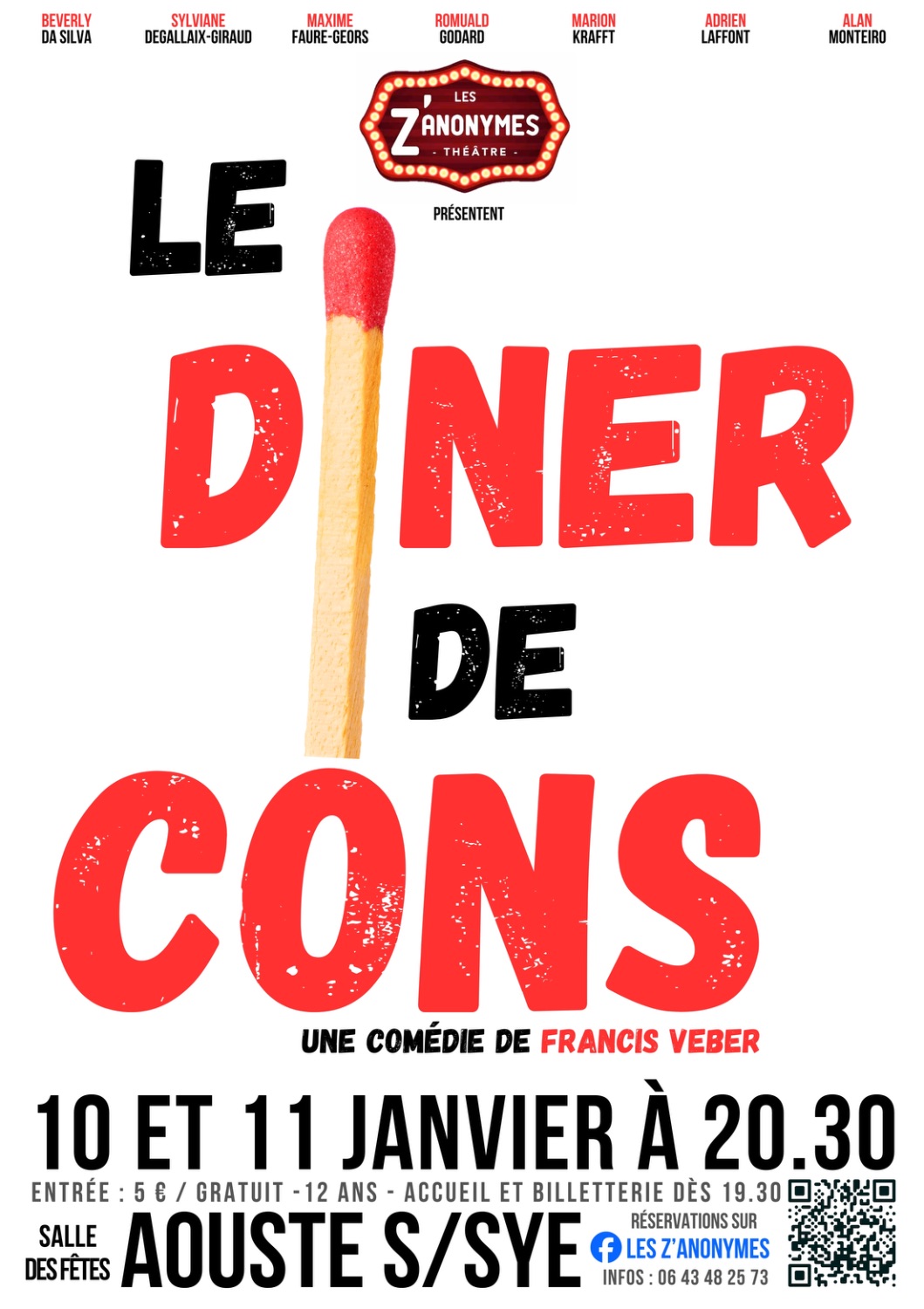 LE DINER DE CONS #3 - V. 10/01 à Aouste