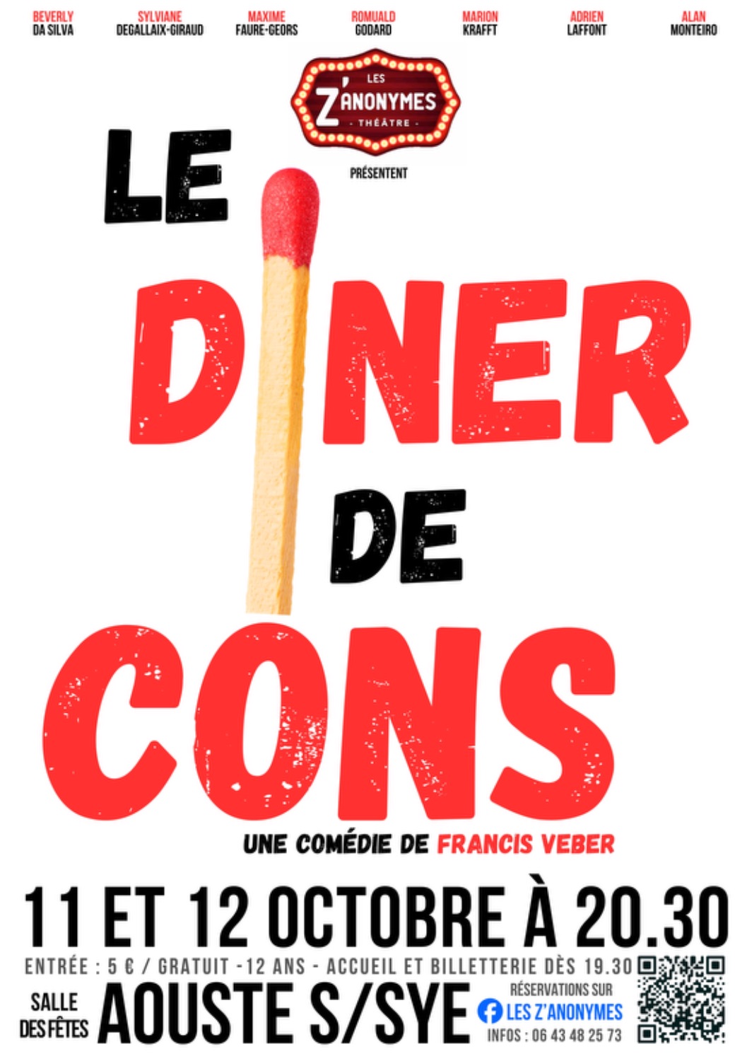 LE DINER DE CONS #1 - V. 11/10 à Aouste