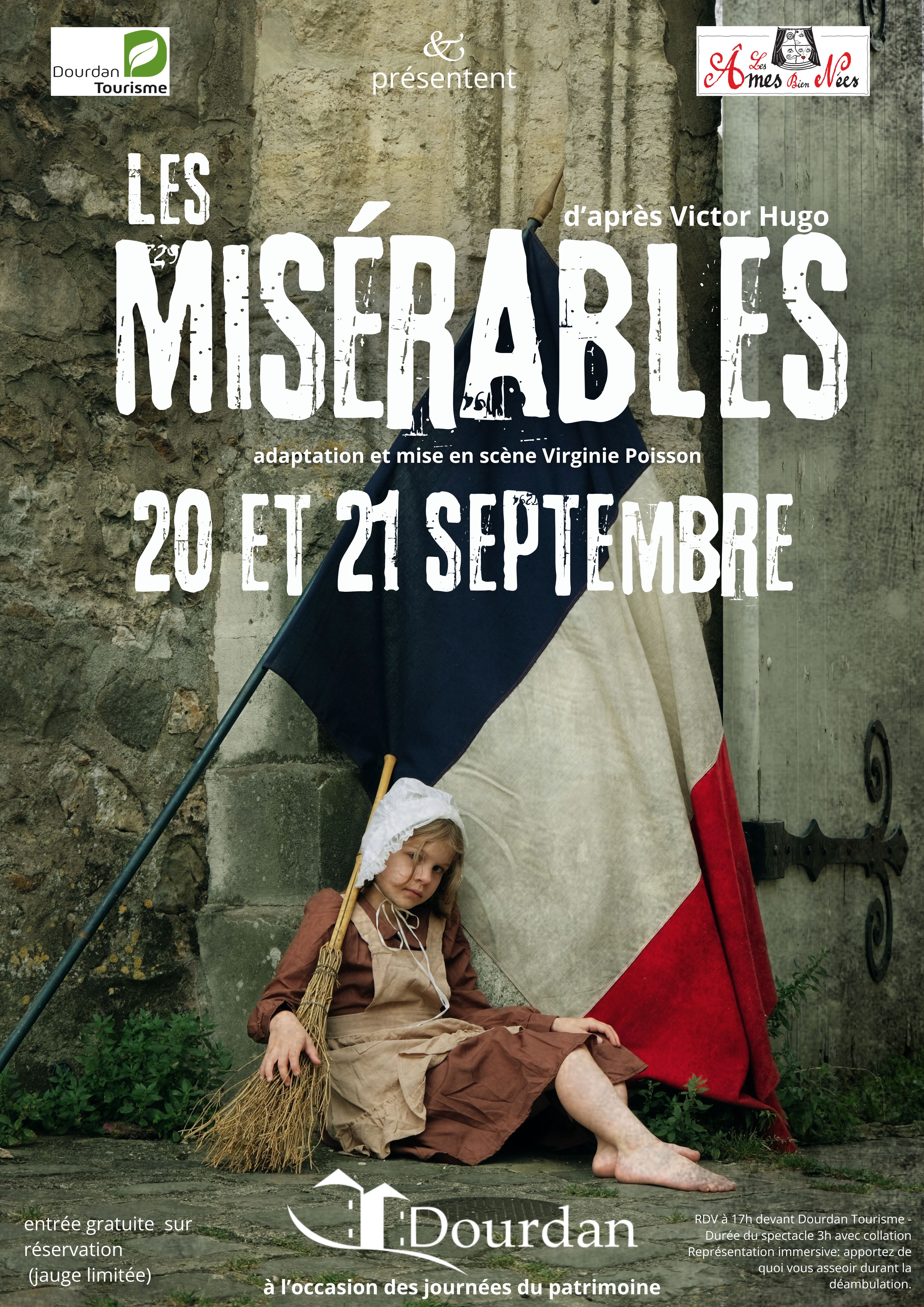Samedi 20 septembre:  Les Misérables - fresque théâtrale
