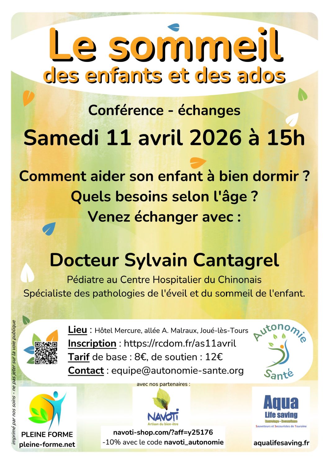 Conférence Le sommeil des enfants et des ados