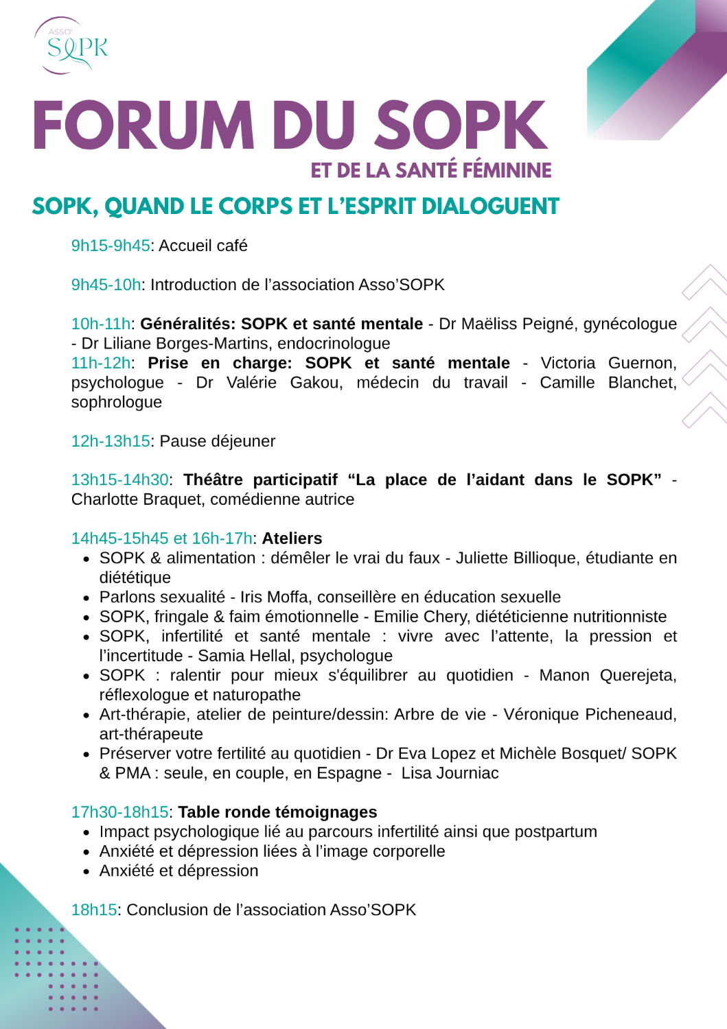 Forum du SOPK 2026