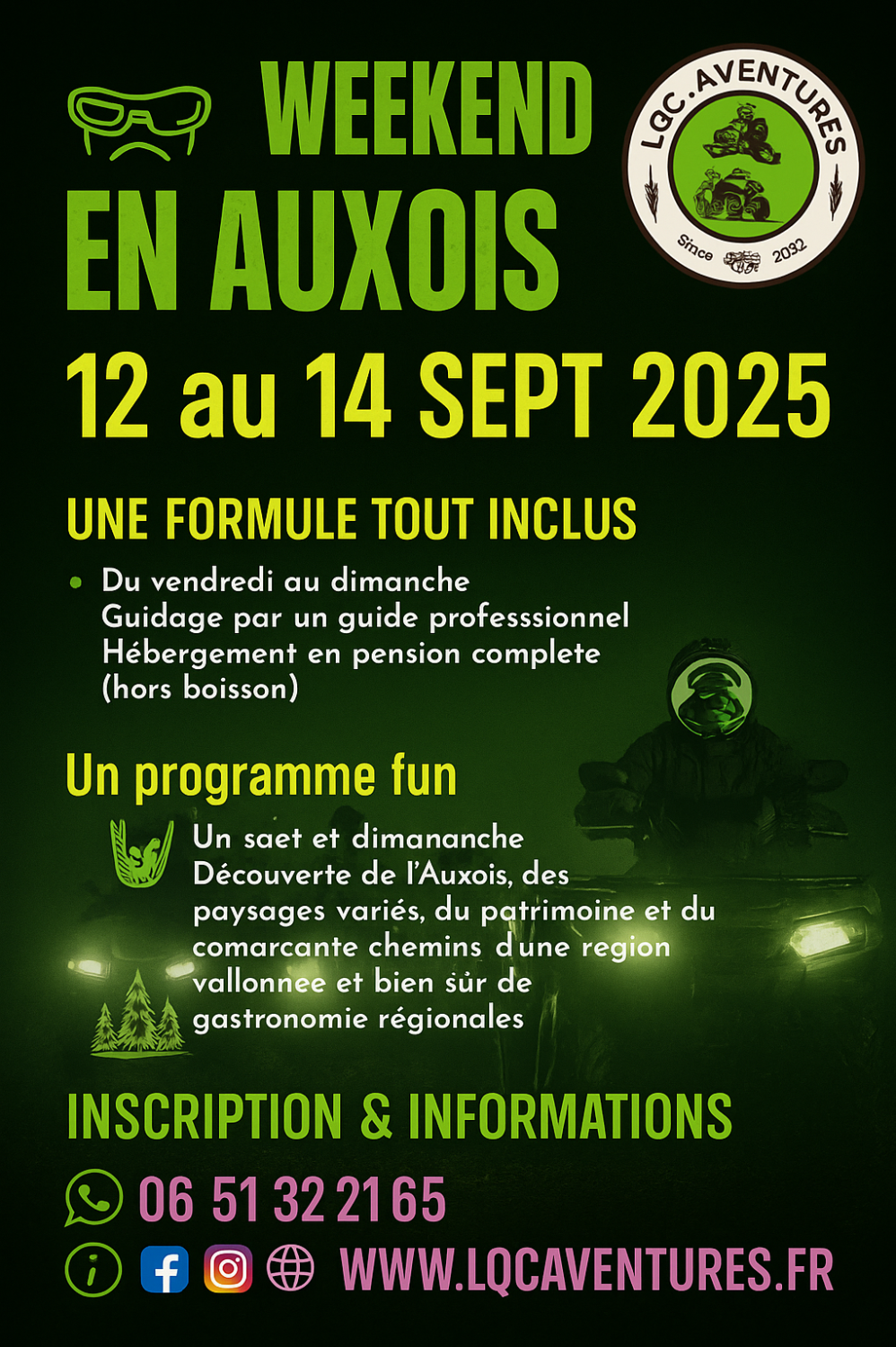 AUXOIS Aventures Septembre 2025