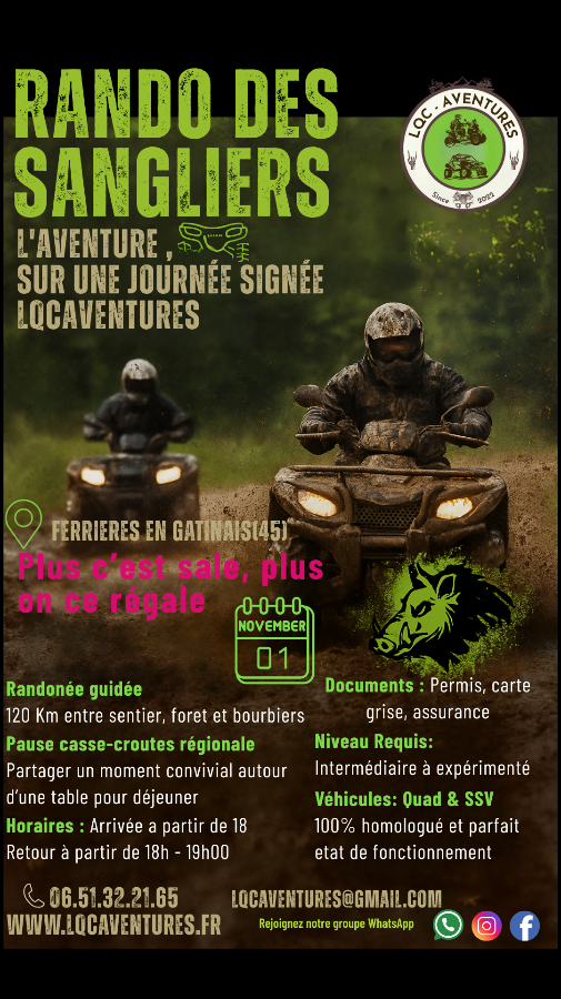 Rando des sangliers - LQC Aventures
