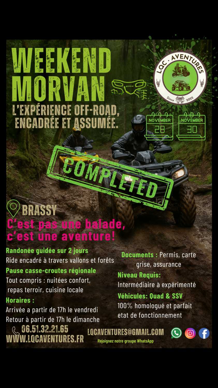 Morvan Novembre - LQC Aventures