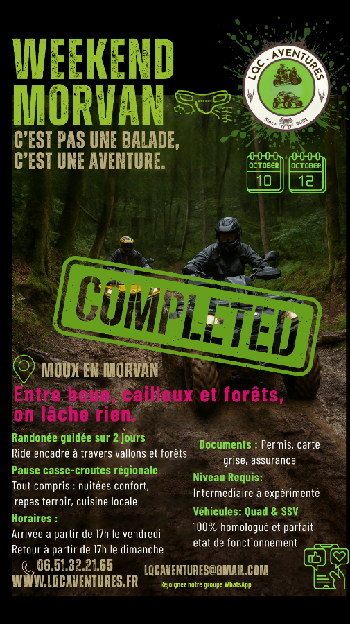 Morvan Octobre - LQC Aventures
