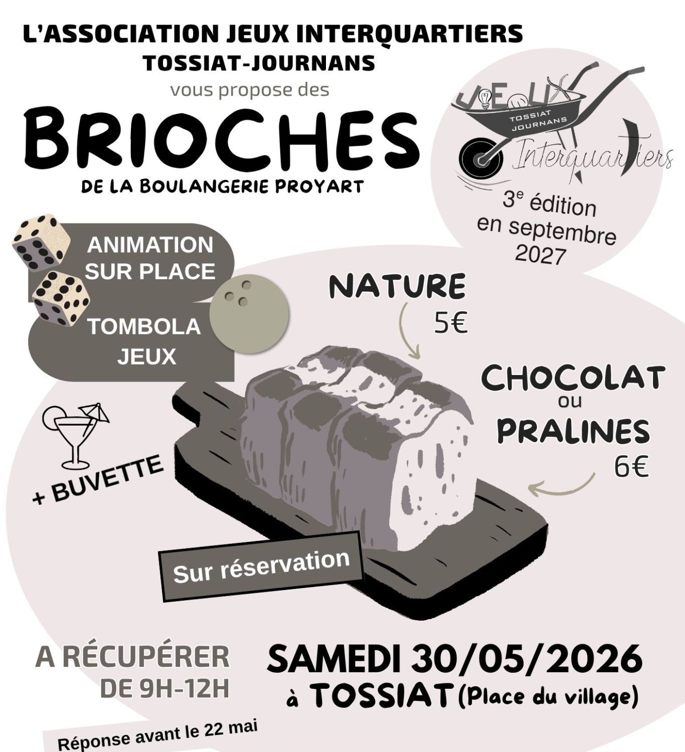 Vente de brioches 2026